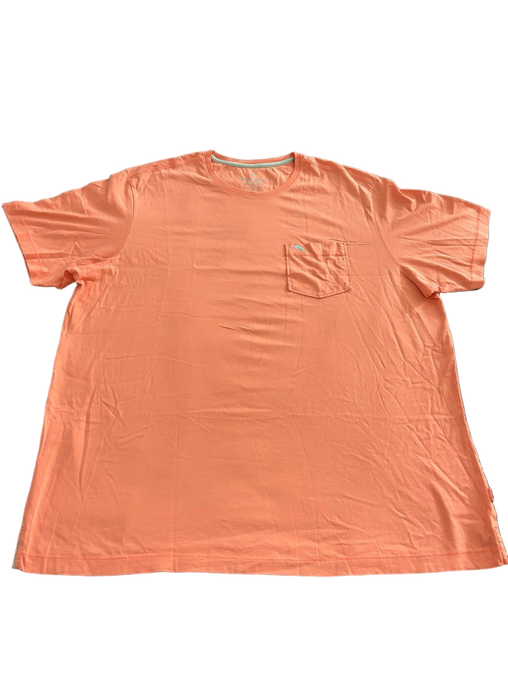 Tommy Bahama Relax Pima Cotton Pocket T Shirt Men 2XLB Coral Orange